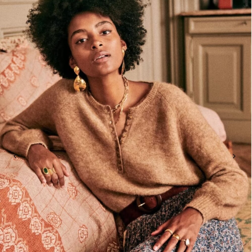 Sezane Léon Jumper Camel. - Size XS